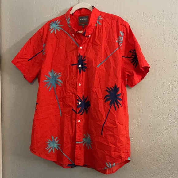Bonobos Riviera Slim Fit Palm Print Shirt - Picture 5 of 12